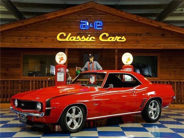 1969 Red Chevrolet Camaro --