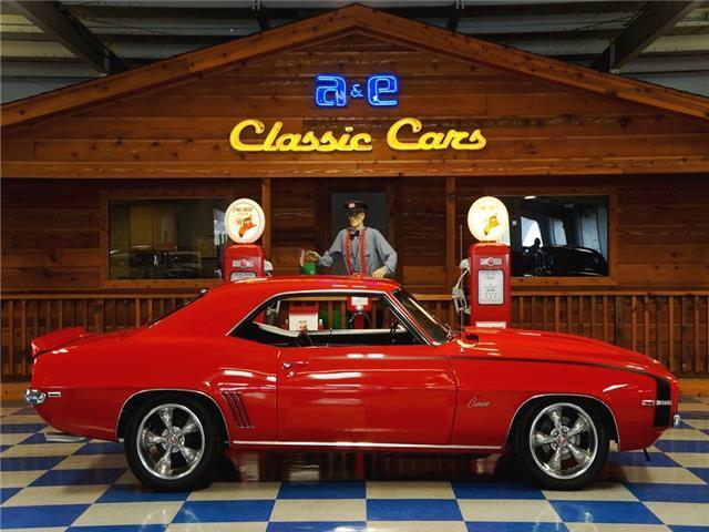 1969 Red Chevrolet Camaro --