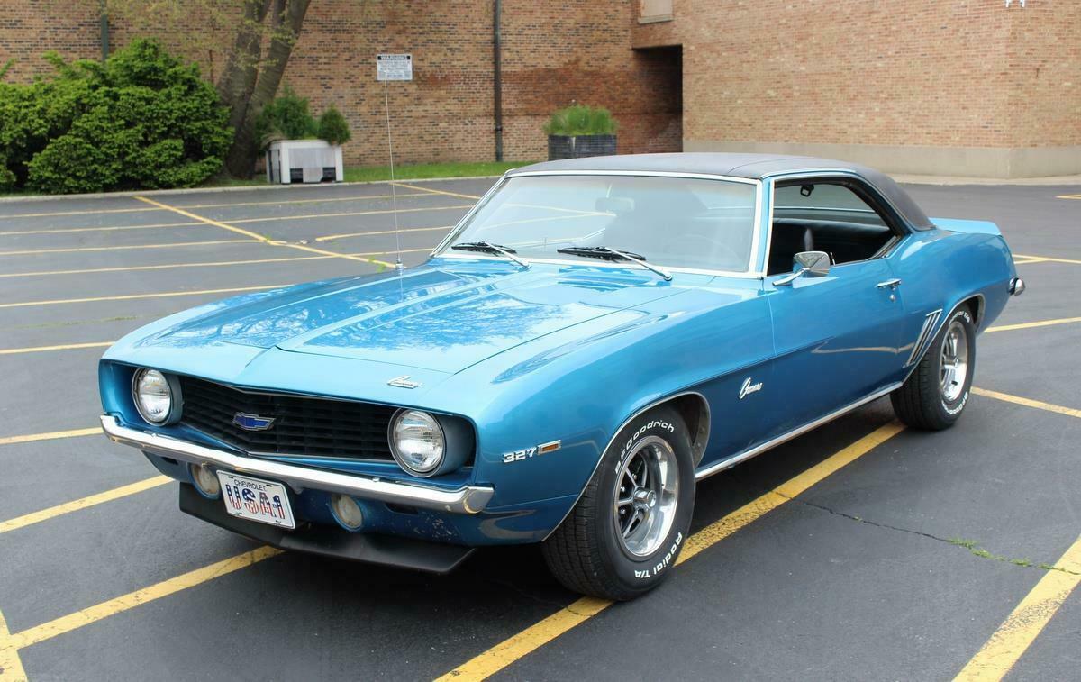 1969 Blue Chevrolet Camaro CA/MT Car, 327, VIDEO