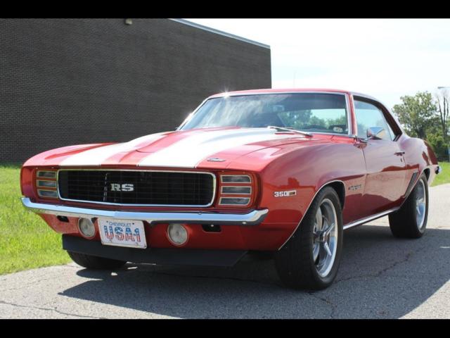 1969 Red Chevrolet Camaro --