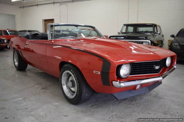 1969 Red Chevrolet Camaro Convertible