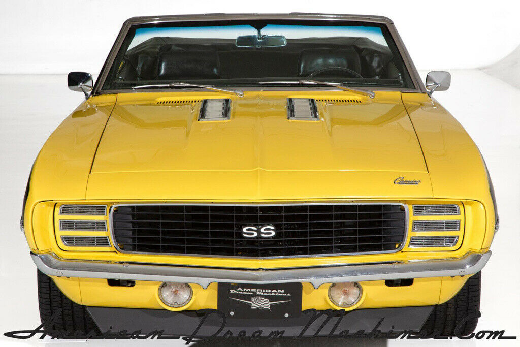 1969 Yellow Chevrolet Camaro Convertible