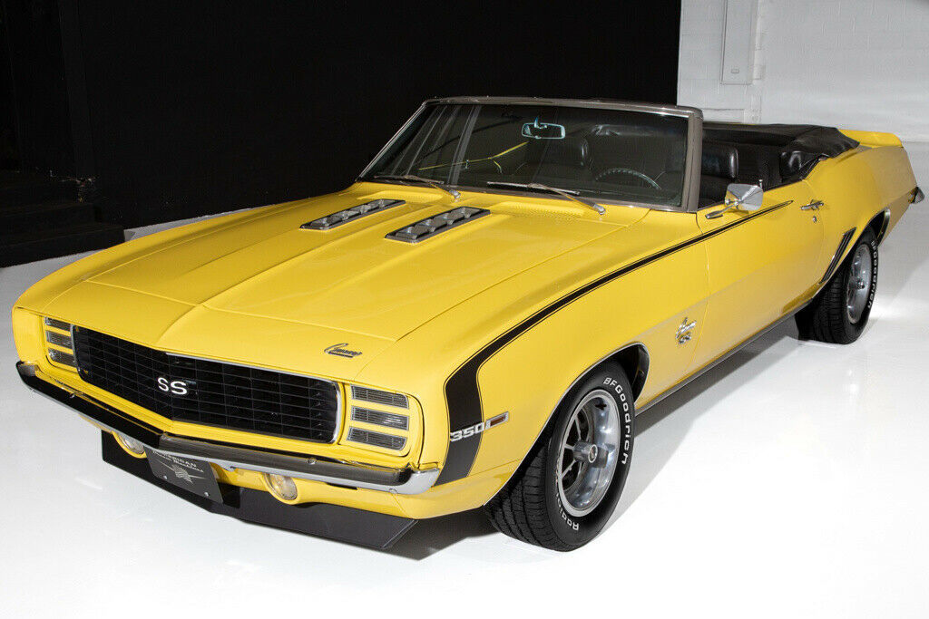 1969 Yellow Chevrolet Camaro Convertible