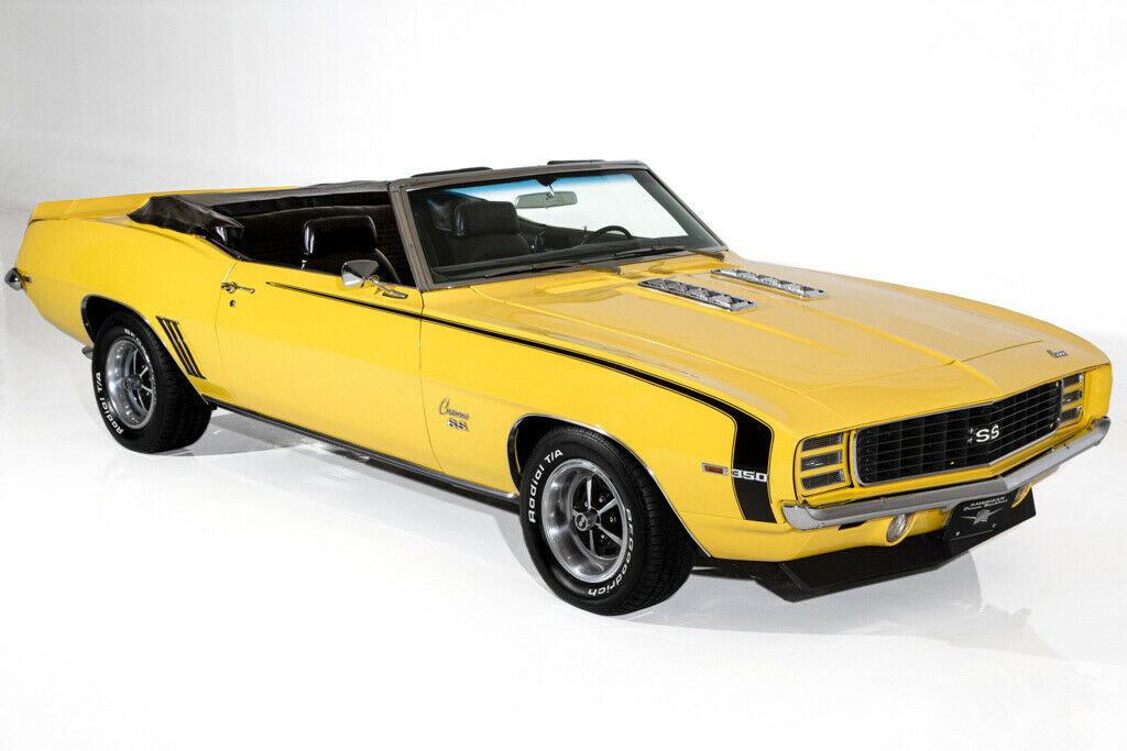 1969 Yellow Chevrolet Camaro Convertible