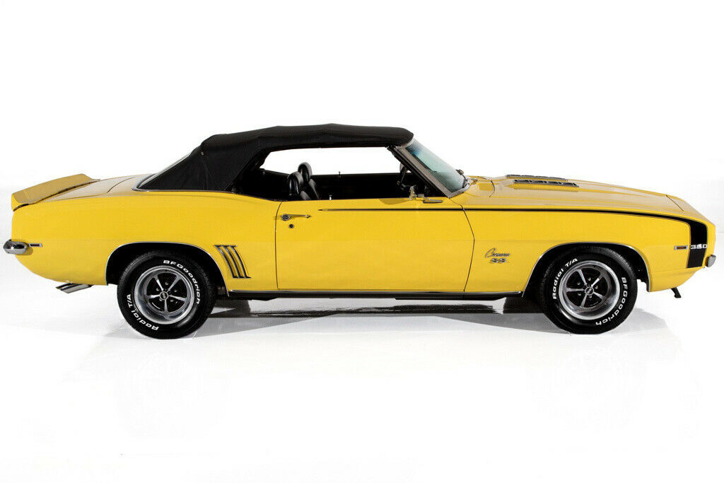 1969 Yellow Chevrolet Camaro Convertible