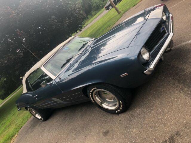1969 Blue Chevrolet Camaro Convertible