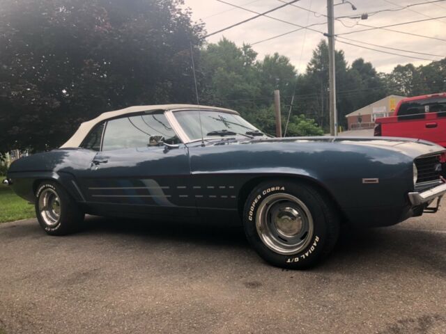 1969 Blue Chevrolet Camaro Convertible