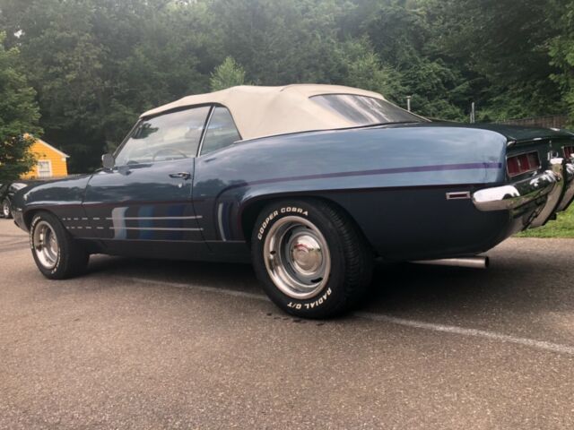 1969 Blue Chevrolet Camaro Convertible