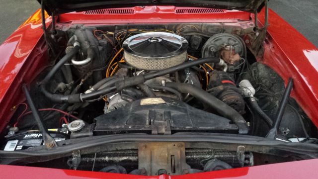 1969 Red Chevrolet Camaro Convertible