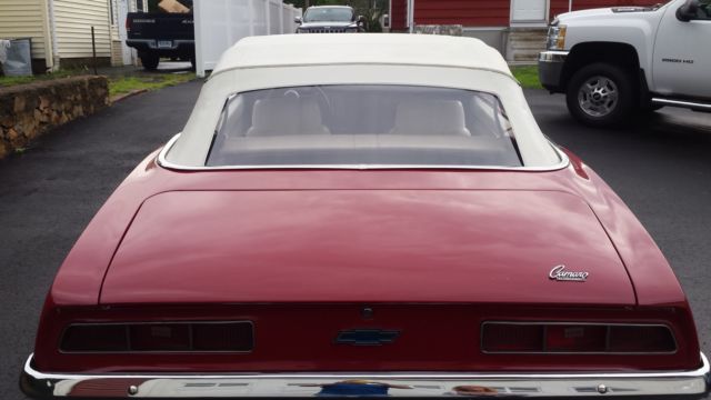 1969 Red Chevrolet Camaro Convertible