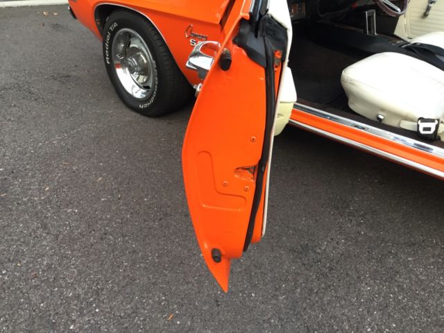 1969 Orange Chevrolet Camaro Convertible