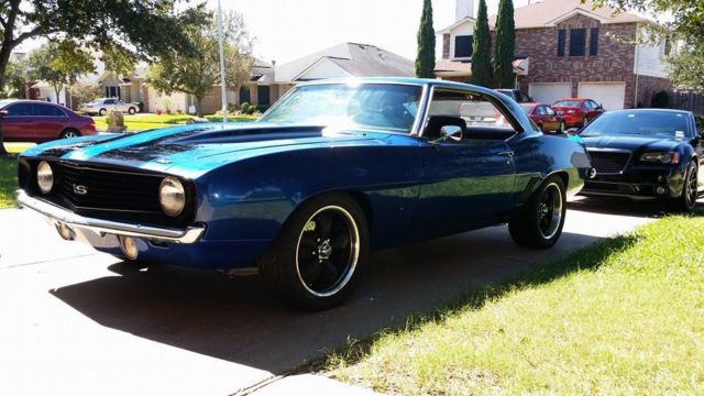1969 Blue Chevrolet Camaro Hardtop