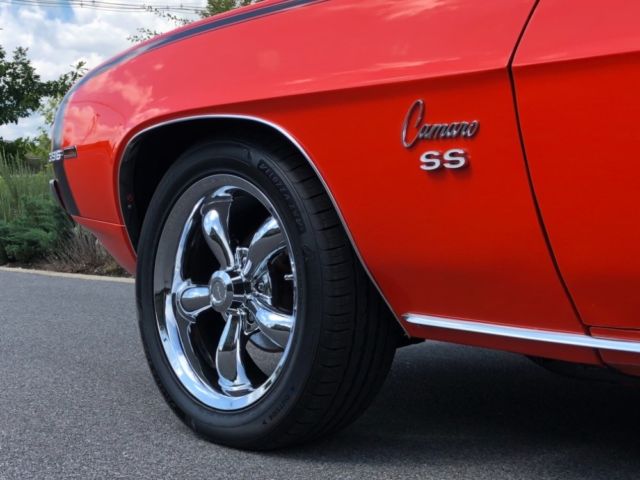 1969 Orange Chevrolet Camaro Convertible