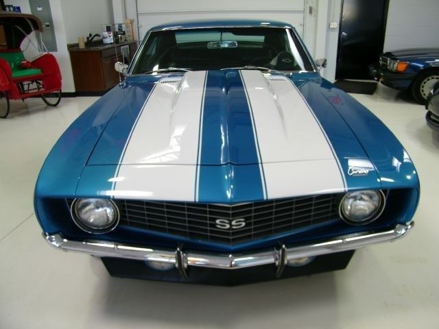 1969 Blue Chevrolet Camaro