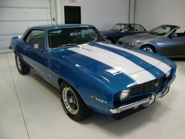 1969 Blue Chevrolet Camaro