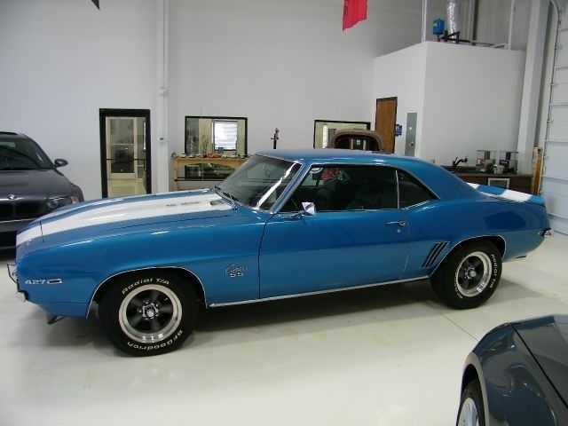 1969 Blue Chevrolet Camaro