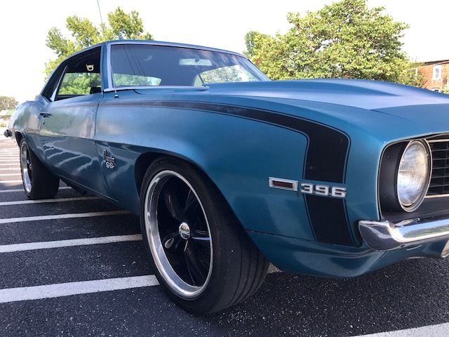 1969 Blue Chevrolet Camaro