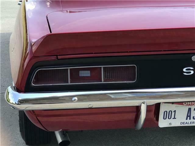 1969 Red Chevrolet Camaro 2 door