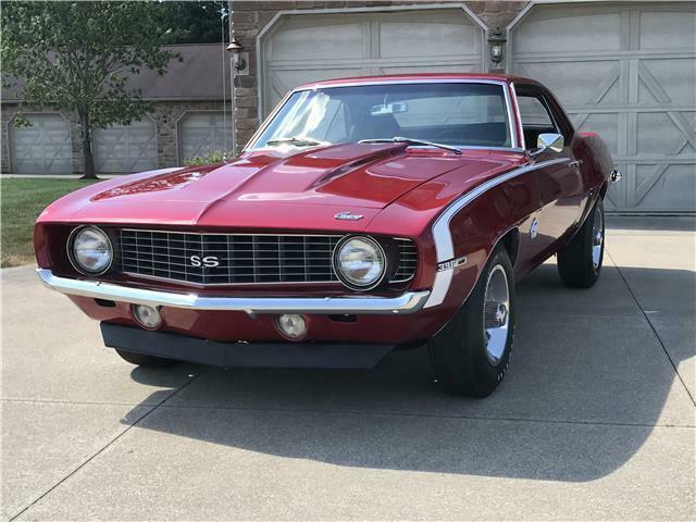 1969 Red Chevrolet Camaro 2 door