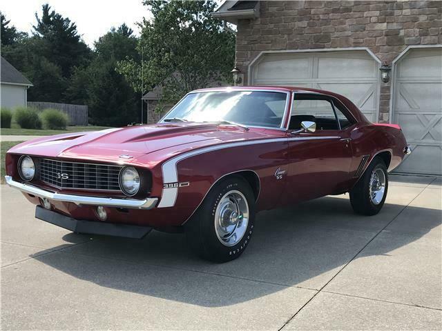 1969 Red Chevrolet Camaro 2 door