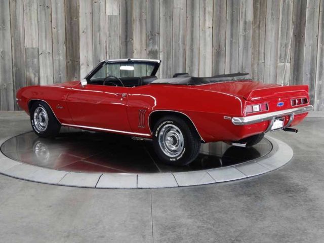 1969 Red Chevrolet Camaro CONVERTIBLE