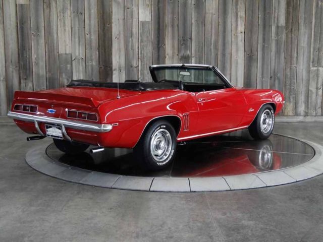 1969 Red Chevrolet Camaro CONVERTIBLE