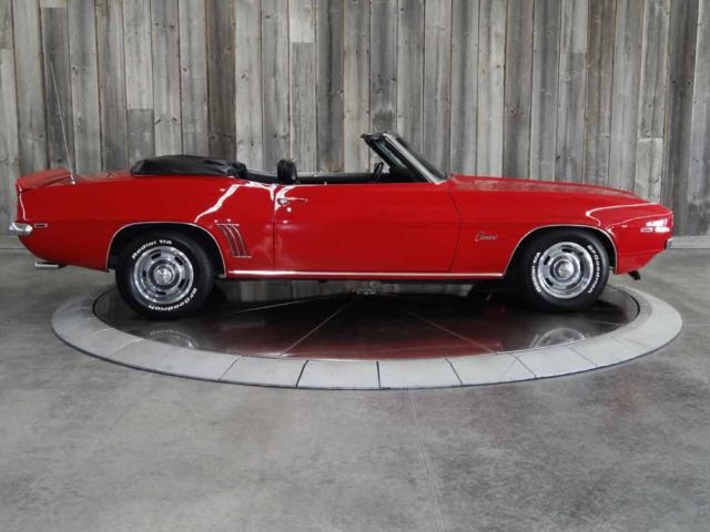 1969 Red Chevrolet Camaro CONVERTIBLE