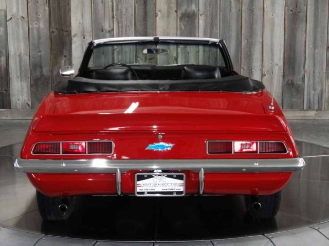 1969 Red Chevrolet Camaro CONVERTIBLE