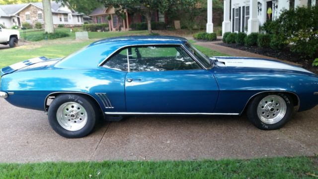 1969 Blue Chevrolet Camaro Coupe
