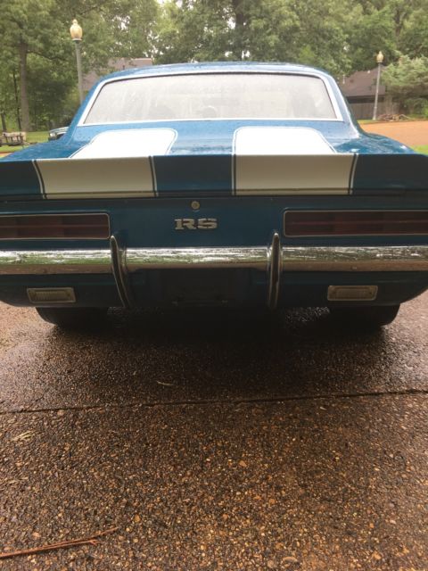 1969 Blue Chevrolet Camaro Coupe