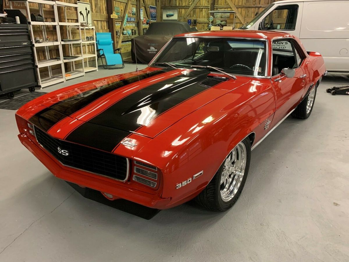 1969 Red Chevrolet Camaro Convertible