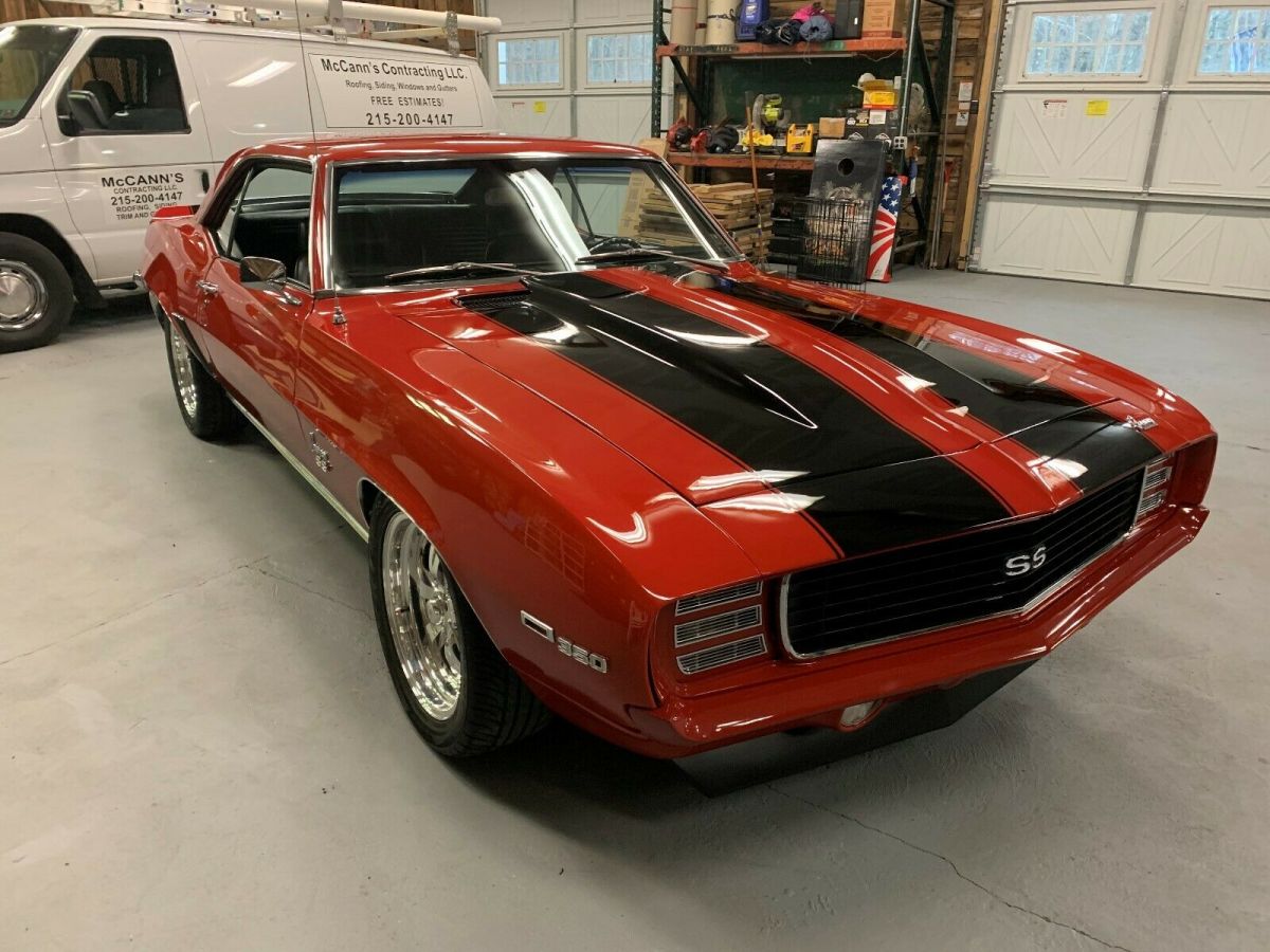1969 Red Chevrolet Camaro Convertible