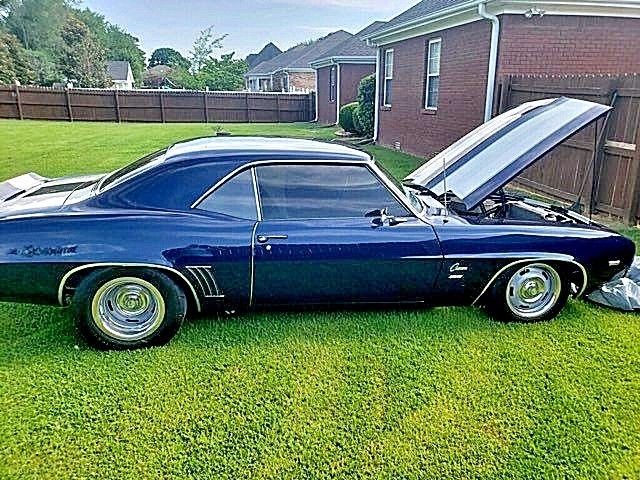 1969 Blue Chevrolet Camaro Coupe