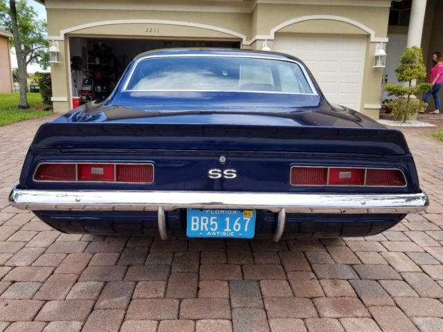 1969 Blue Chevrolet Camaro Coupe