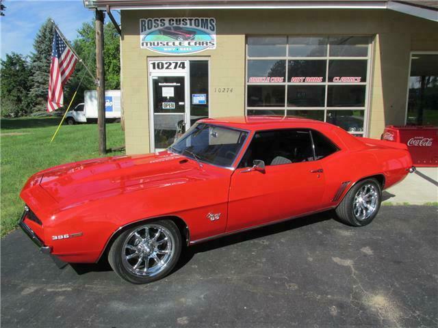 1969 Red Chevrolet Camaro 2 door coupe