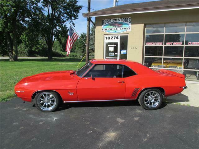 1969 Red Chevrolet Camaro 2 door coupe