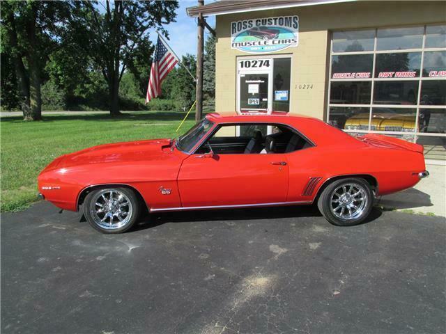 1969 Red Chevrolet Camaro 2 door coupe