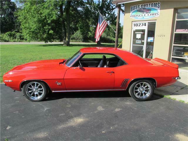 1969 Red Chevrolet Camaro 2 door coupe