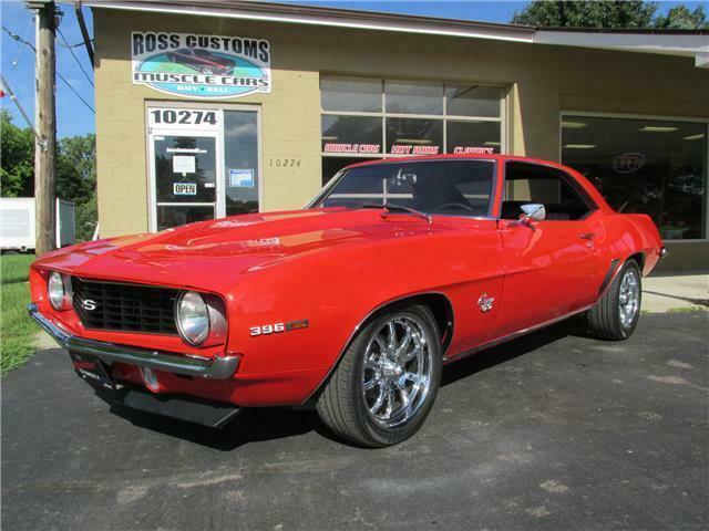 1969 Red Chevrolet Camaro 2 door coupe