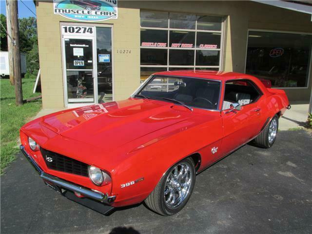 1969 Red Chevrolet Camaro 2 door coupe