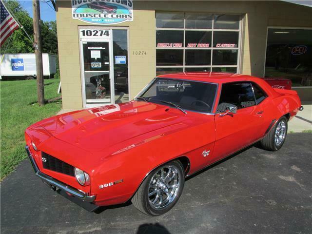 1969 Red Chevrolet Camaro 2 door coupe