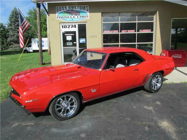 1969 Red Chevrolet Camaro 2 door coupe