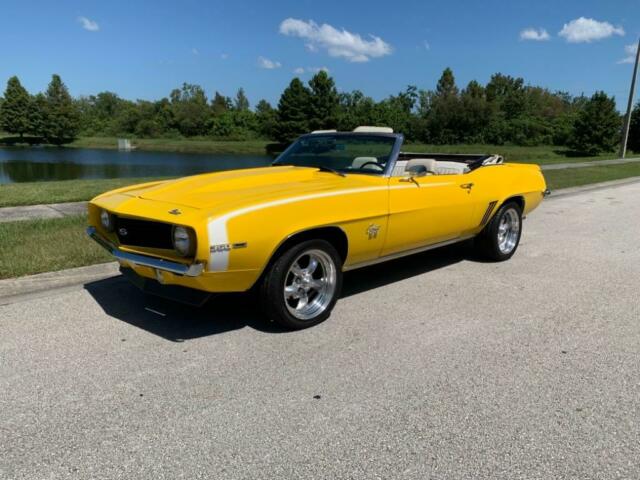 1969 Yellow Chevrolet Camaro Convertible