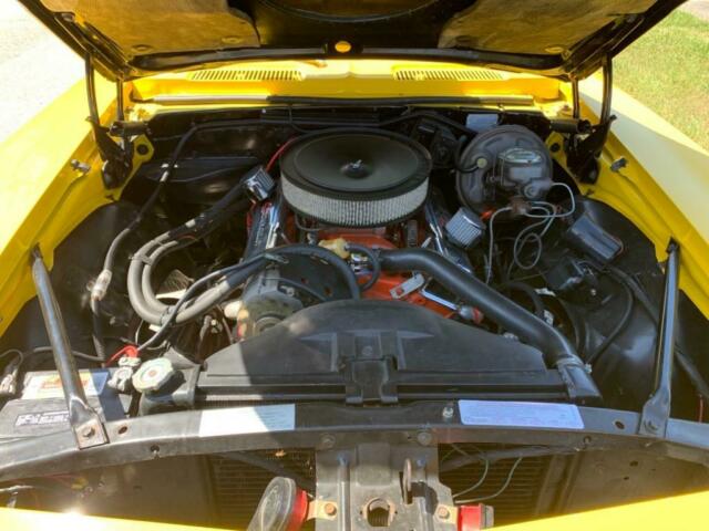 1969 Yellow Chevrolet Camaro Convertible