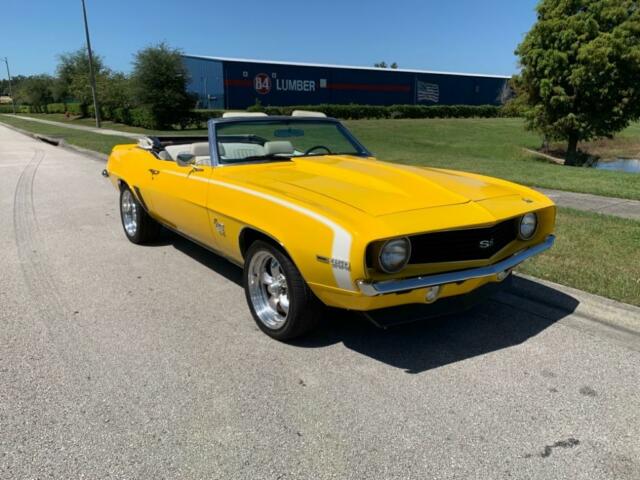 1969 Yellow Chevrolet Camaro Convertible