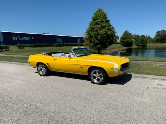 1969 Yellow Chevrolet Camaro Convertible