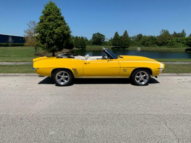 1969 Yellow Chevrolet Camaro Convertible
