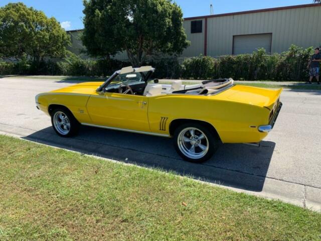 1969 Yellow Chevrolet Camaro Convertible