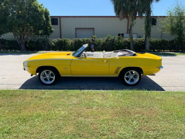 1969 Yellow Chevrolet Camaro Convertible