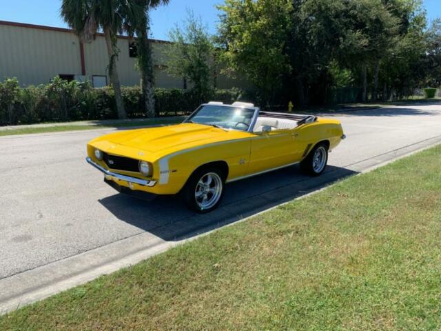 1969 Yellow Chevrolet Camaro Convertible